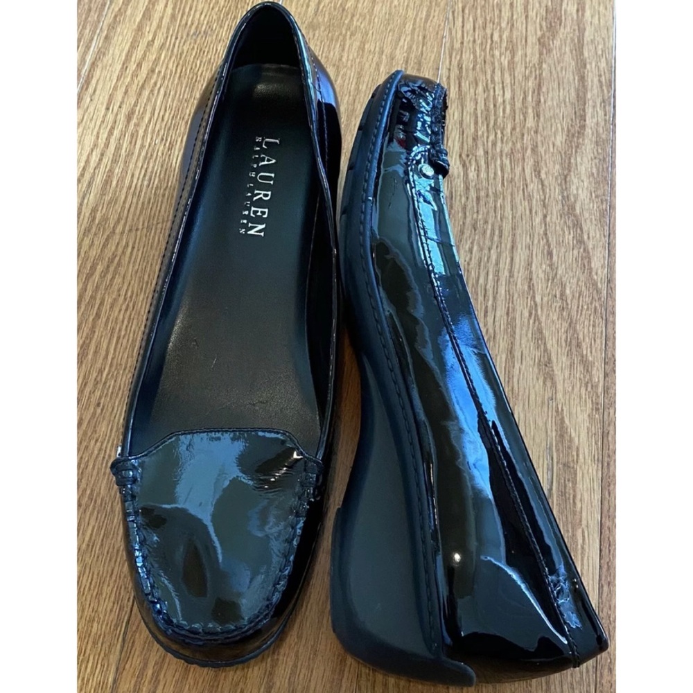 Lauren by Ralph Lauren Leather Patent Black Loafer Women’s Size 7.5